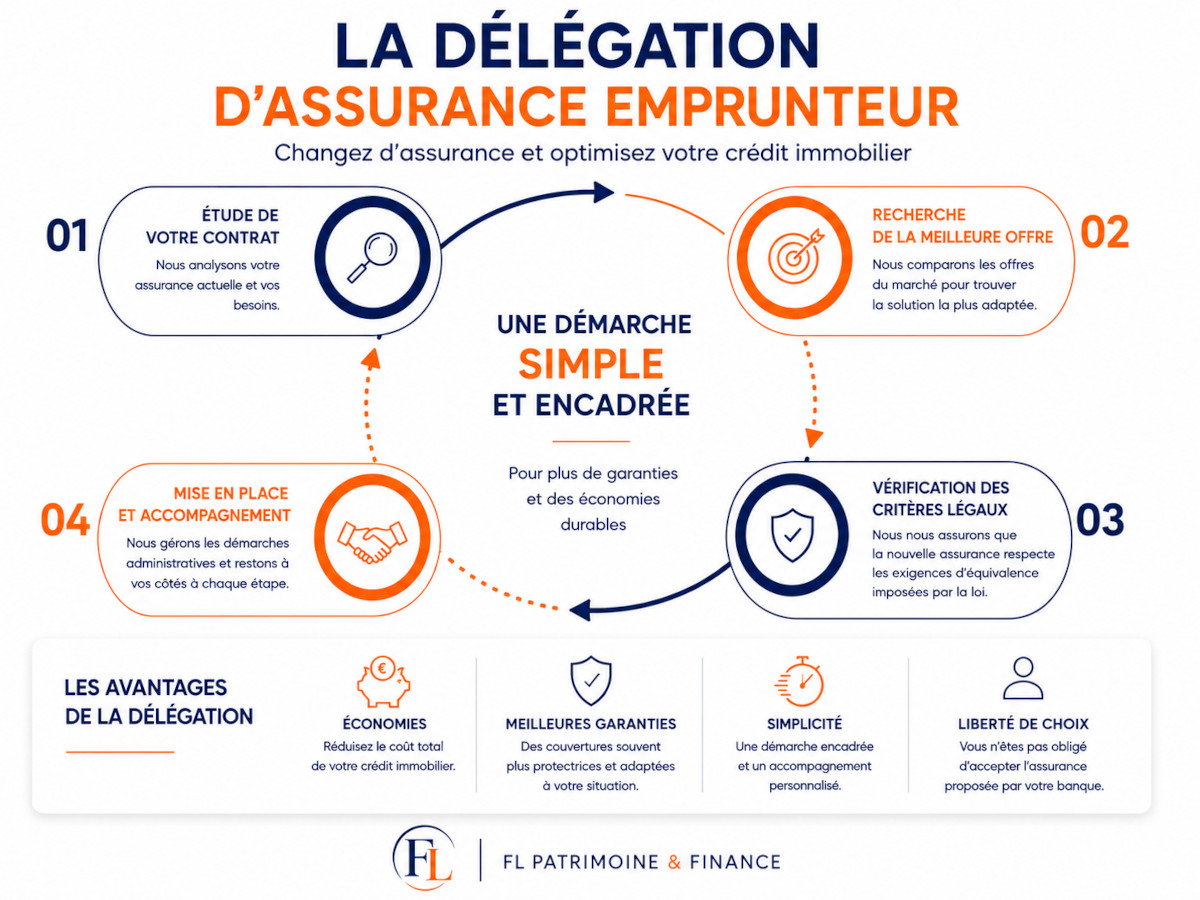 Infographie assurance emprunteur de crédit immobilier